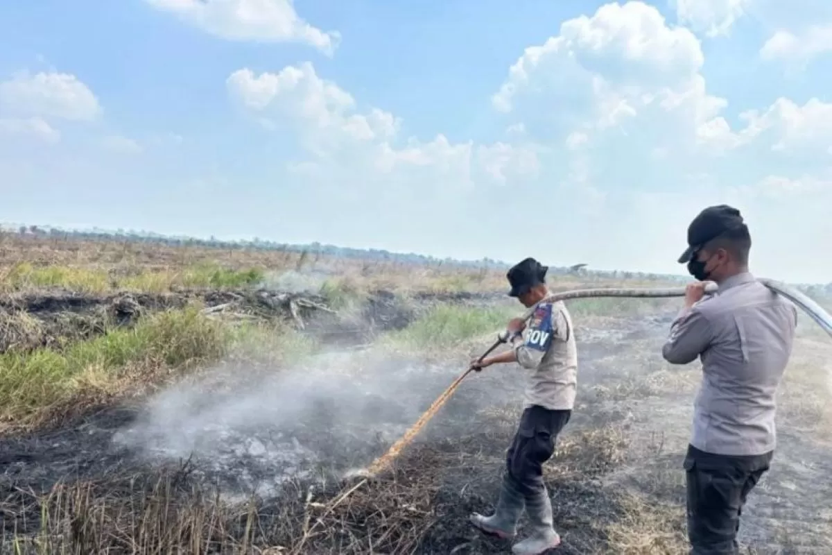 Prajurit Brimob Riau Gugur Tragis Saat Padamkan Kebakaran Hutan Rokan Hilir