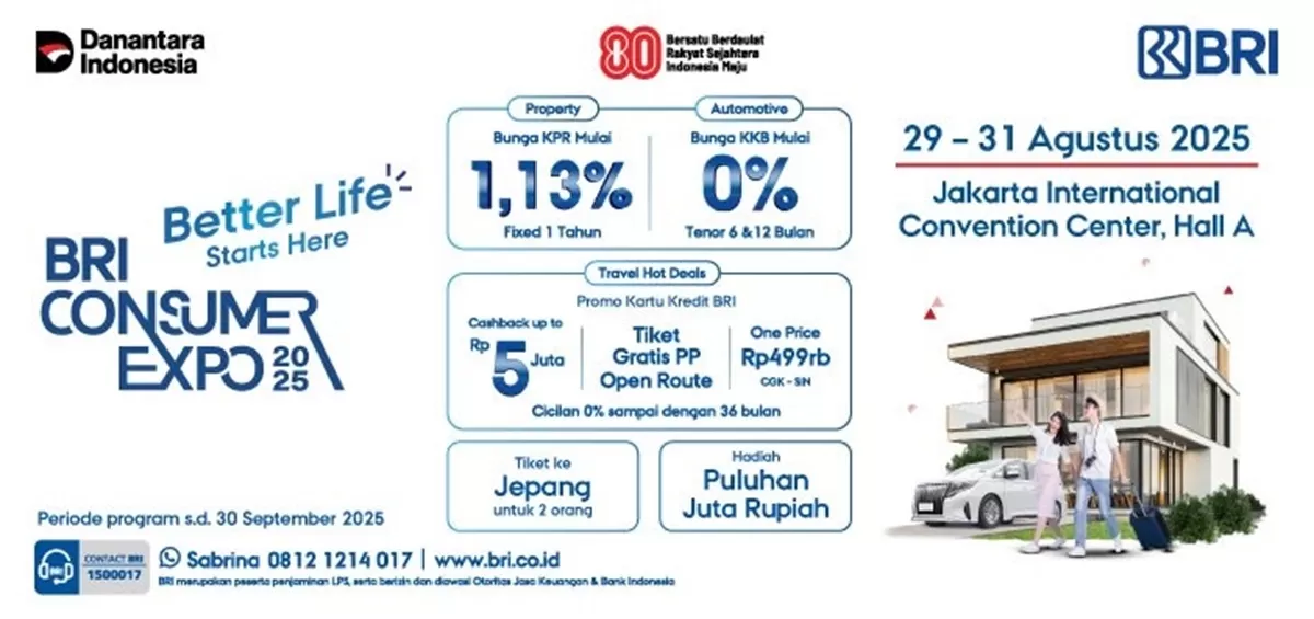 Raih Rumah Impian: Bunga KPR 1,13% di BRI Consumer Expo 2025?