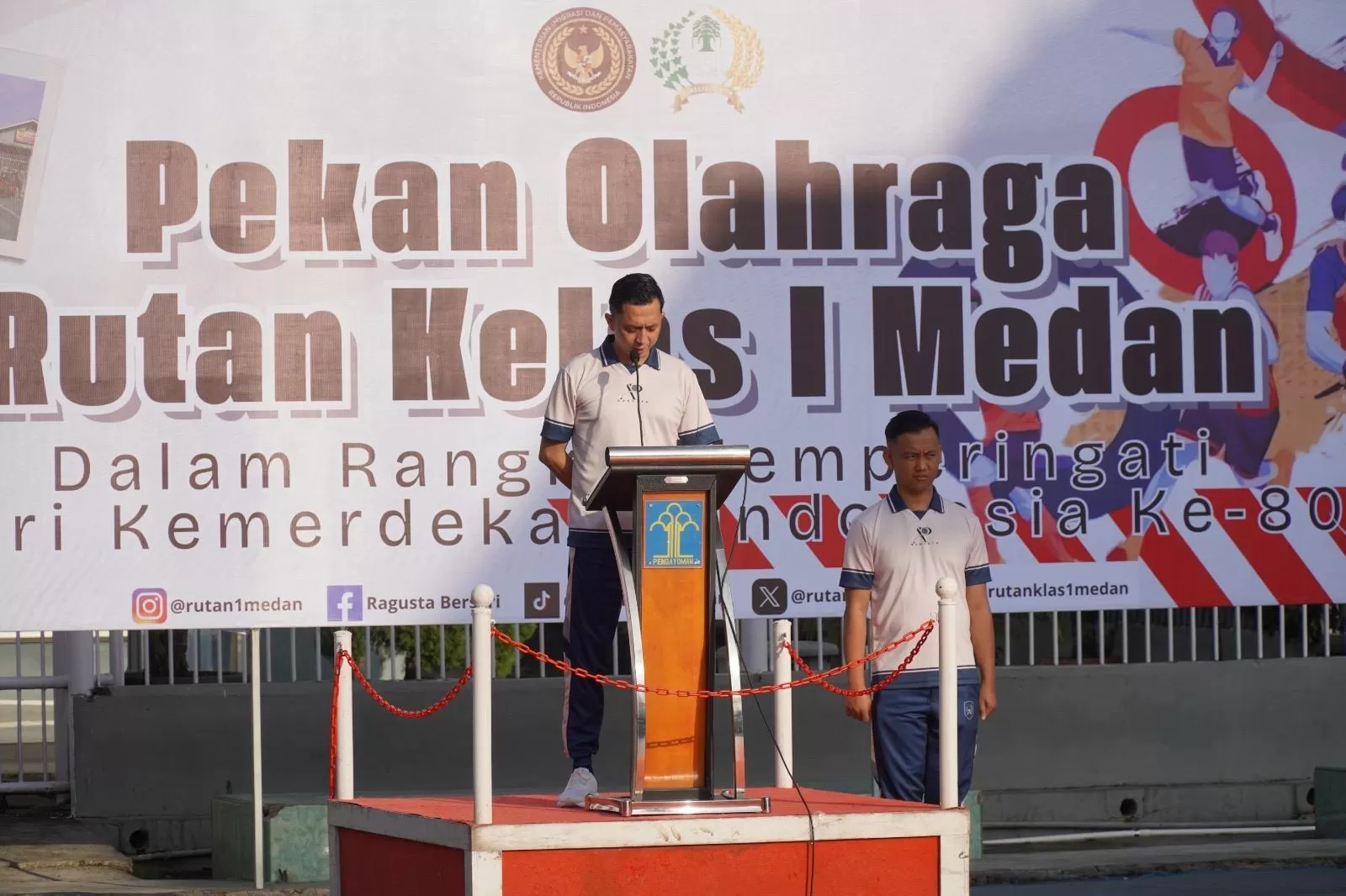 Rutan Medan Gelar Pekan Olahraga Meriah Rayakan HUT RI ke 78