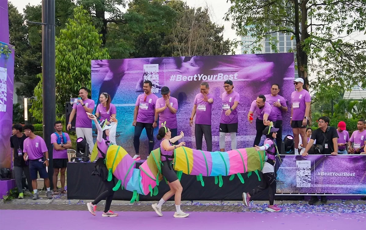 Pramono Anung Lepas Ribuan Pelari Amartha Run GBK Bergetar Demi Hidup Sehat 2025