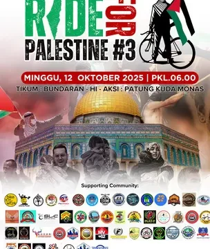 Jabodetabek GOWES untuk Palestina : Aksi Ride ke-3 Bikin Penasaran, Ada Apa?