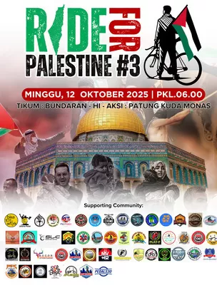 Jabodetabek GOWES untuk Palestina Aksi Ride ke 3 Bikin Penasaran Ada Apa