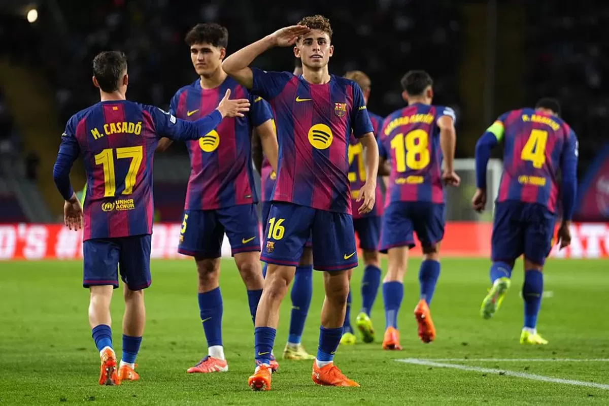 Fermin Lopez Menggila Barcelona Pesta Gol 6 1 Olympiacos Bertekuk Lutut