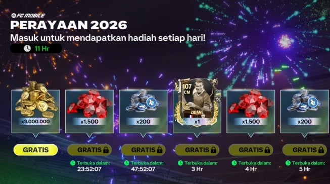 Kode Redeem FC Mobile 28 Desember 2025 Natal Penuh Kejutan Gems Gratis Menanti