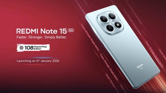 Redmi Note 15 5G Tipis Tahan Air Goda Penggemar dengan Desain Futuristik