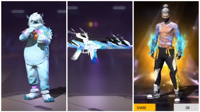 Kode Redeem FF 31 Desember Buruan Klaim Hadiah Tahun Baru XM8 Mythos Fist