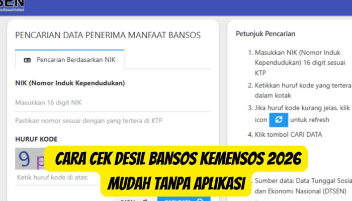 Panduan Lengkap: Cek Desil Bansos Kemensos 2026 Tanpa Aplikasi, Pastikan Anda Terdaftar!