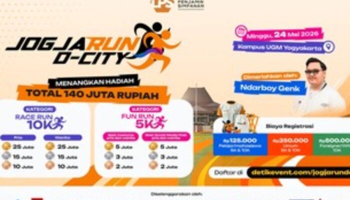 Siap Rebut Puluhan Juta? Jogja Run D-City 2026 Menggemparkan Yogyakarta, Catat Tanggalnya!