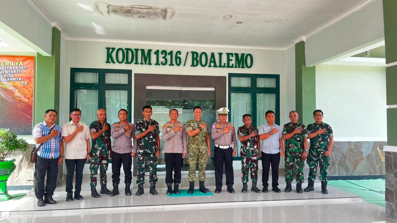Perkuat Sinergi, Kapolres Boalemo Kunjungi Kodim 1316 dan Kejari