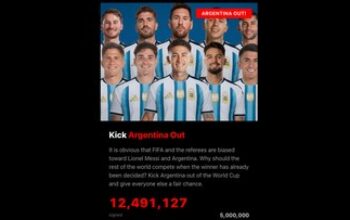 12 Juta Orang Teken Petisi Tuntut Argentina Didiskualifikasi 4 12 Juta Orang Teken Petisi Tuntut Argentina Didiskualifikasi